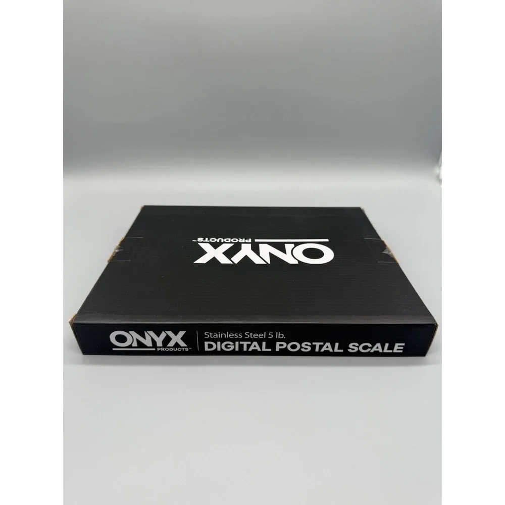 Onyx Stainless Steel 5lb Pound Digital Postal Scale USB Connected Stamps.com NIB